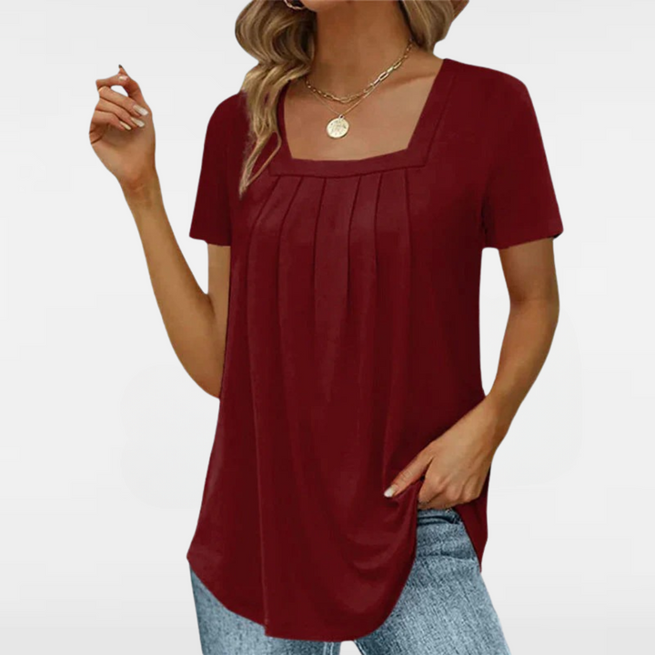 TINA | BLOUSE PLISSÉE DÉCONTRACTÉE