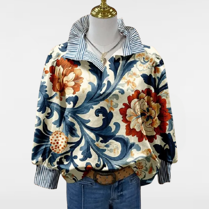 SASHA | BLOUSE À IMPRIMÉ FLORAL INTEMPOREL