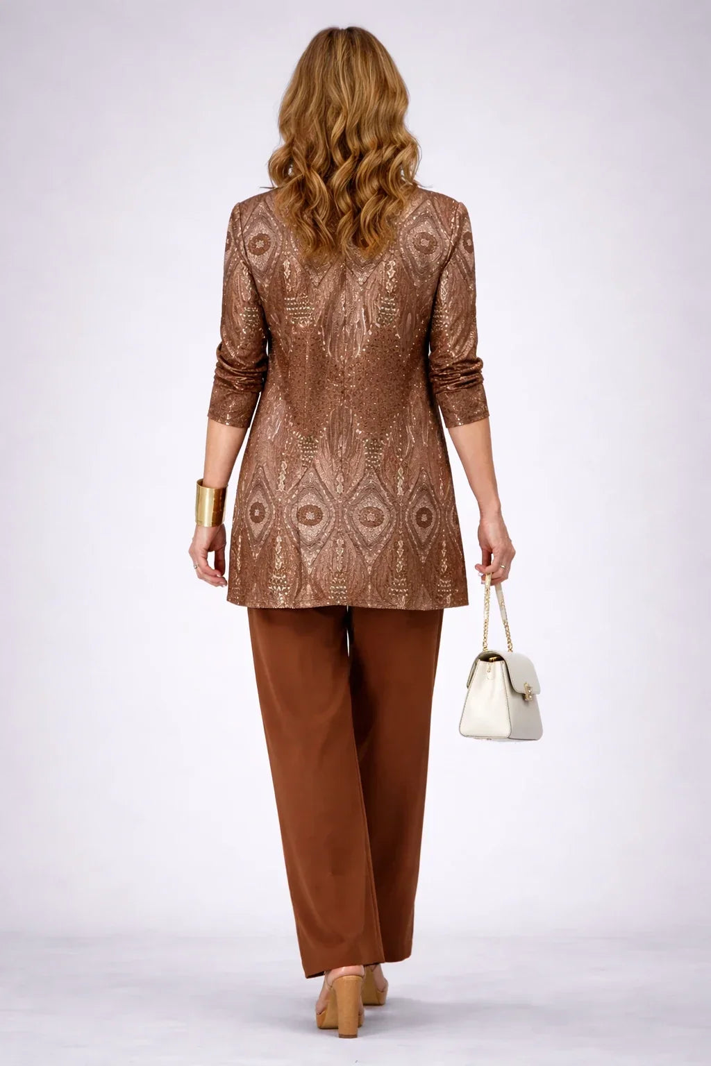 Anita™ | Ensemble Trois Pièces Rouille Paisley