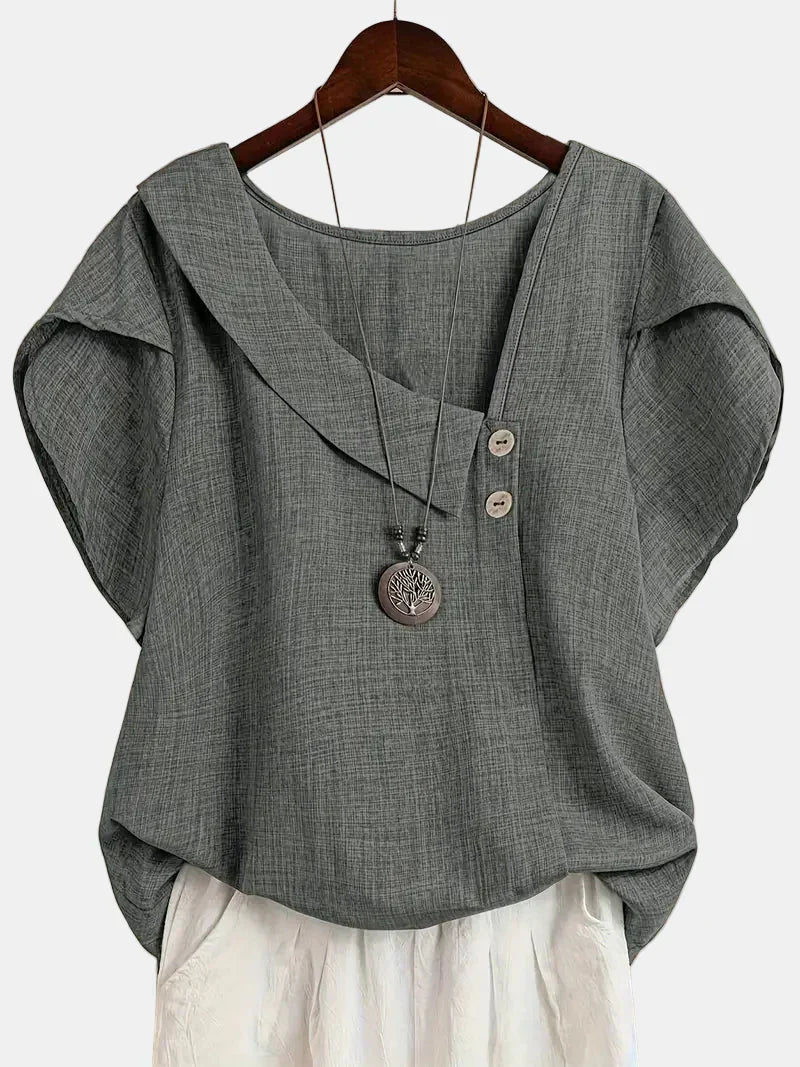 Saddie | Blouse Asymétrique Décontractée