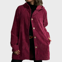 Indie | Veste à Capuche en Velours Côtelé