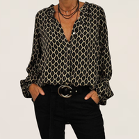 Serelina | Blouse Géométrique à Col V
