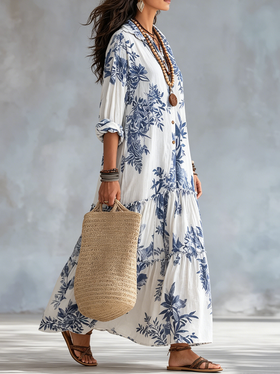 Pauline™ | Robe Maxi Fleurie & Légère