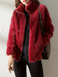 Maliza - Veste en Fleece Furry Élégante