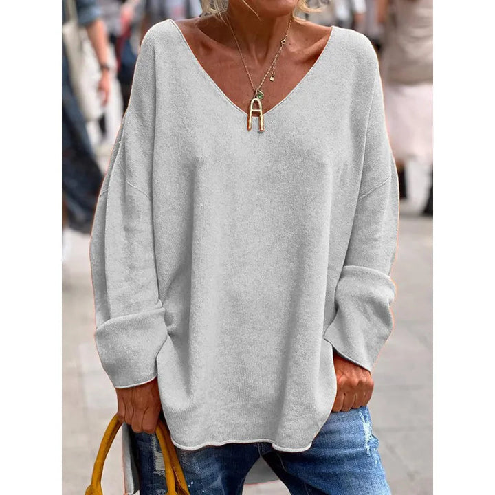 MONICA | BLOUSE ÉLÉGANTE À COL EN V DÉCOLLETÉ