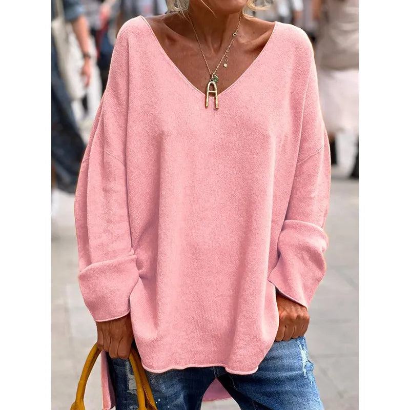 MONICA | BLOUSE ÉLÉGANTE À COL EN V DÉCOLLETÉ
