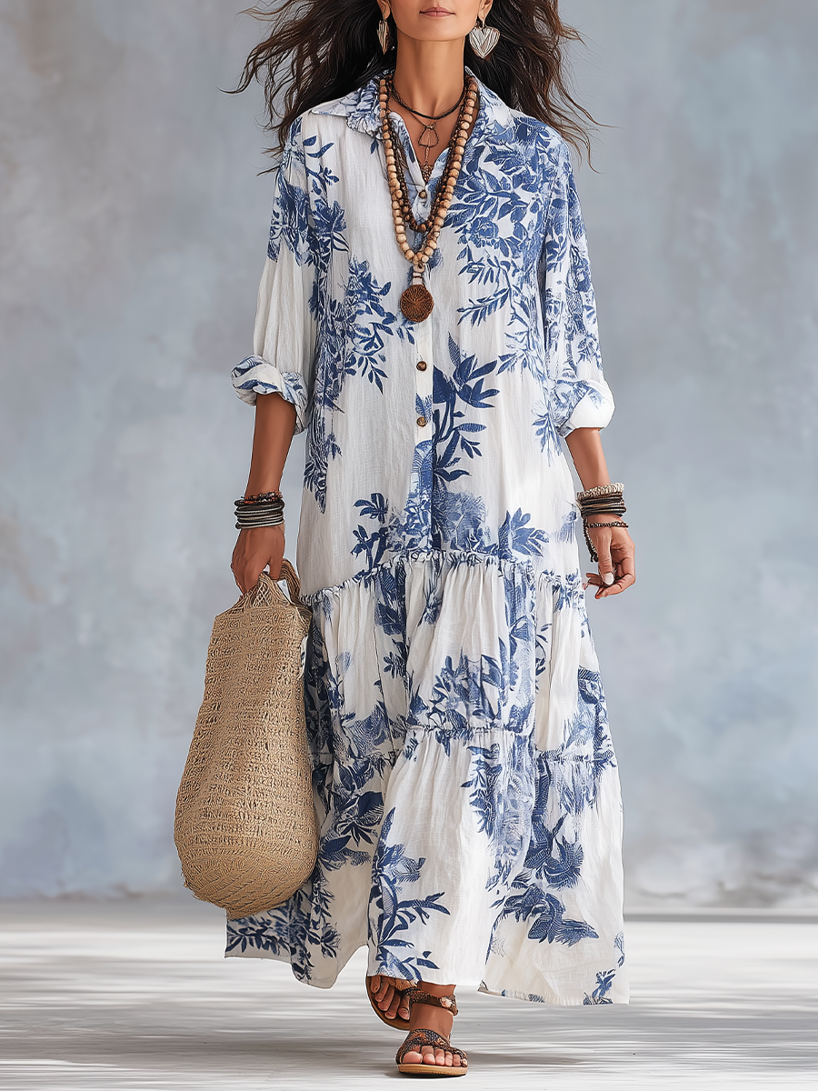 Pauline™ | Robe Maxi Fleurie & Légère