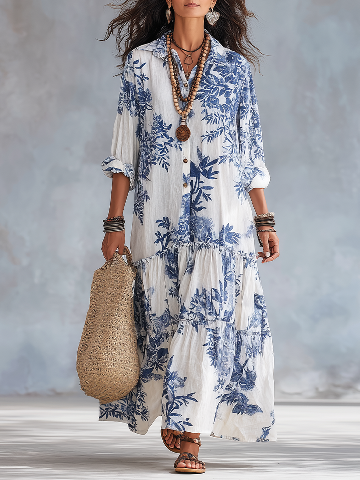 Pauline™ | Robe Maxi Fleurie & Légère