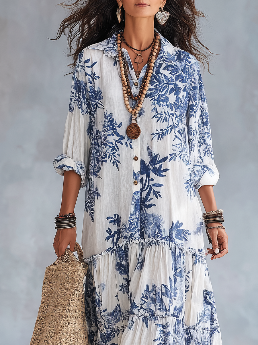 Pauline™ | Robe Maxi Fleurie & Légère
