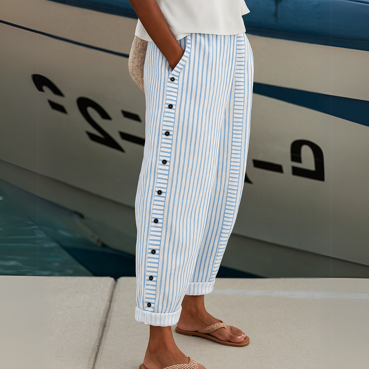 Sophie | Pantalons rayés élégants