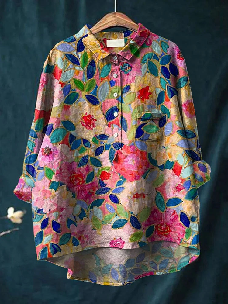 Quinn - Blouse Imprimée Art Vintage