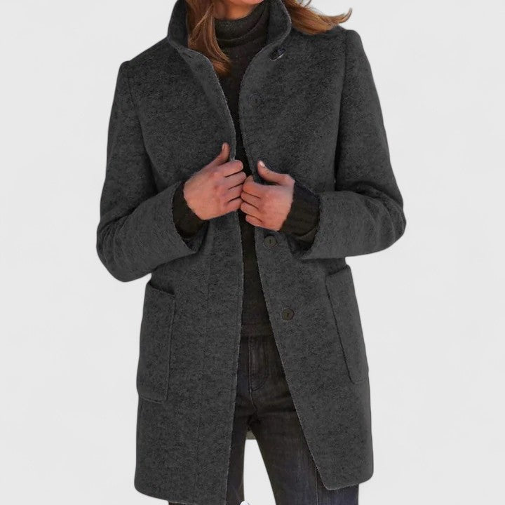 Darlene | Manteau Classique en Laine Mélangée