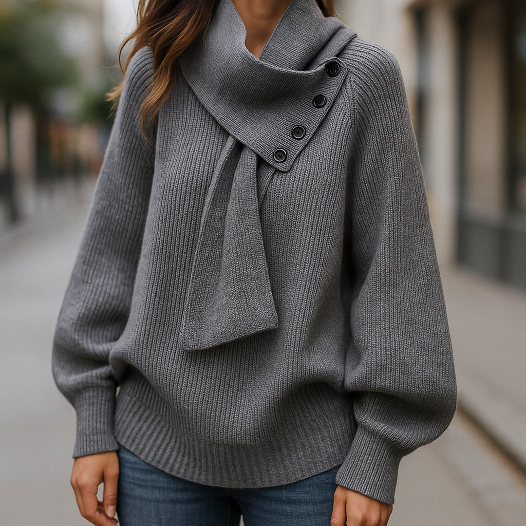 Arielle | Pull à col écharpe confortable