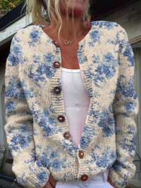 Daysie™ | Cardigan en Maille Imprimé Vintage