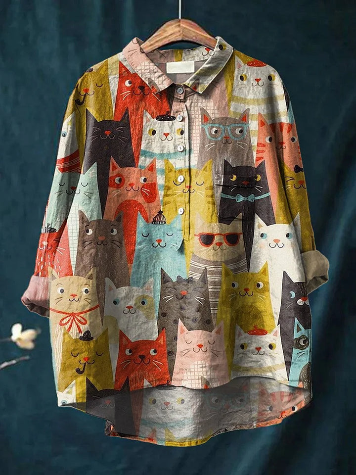 Quinn - Blouse Imprimée Art Vintage