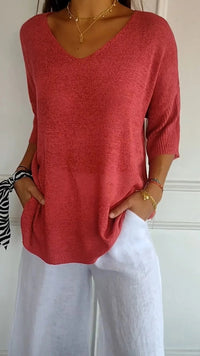 AMANDA | BLOUSE EN TRICOT DÉCONTRACTÉE