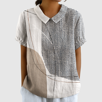Lana | Chemise à Motifs Abstraits en Points et Lignes