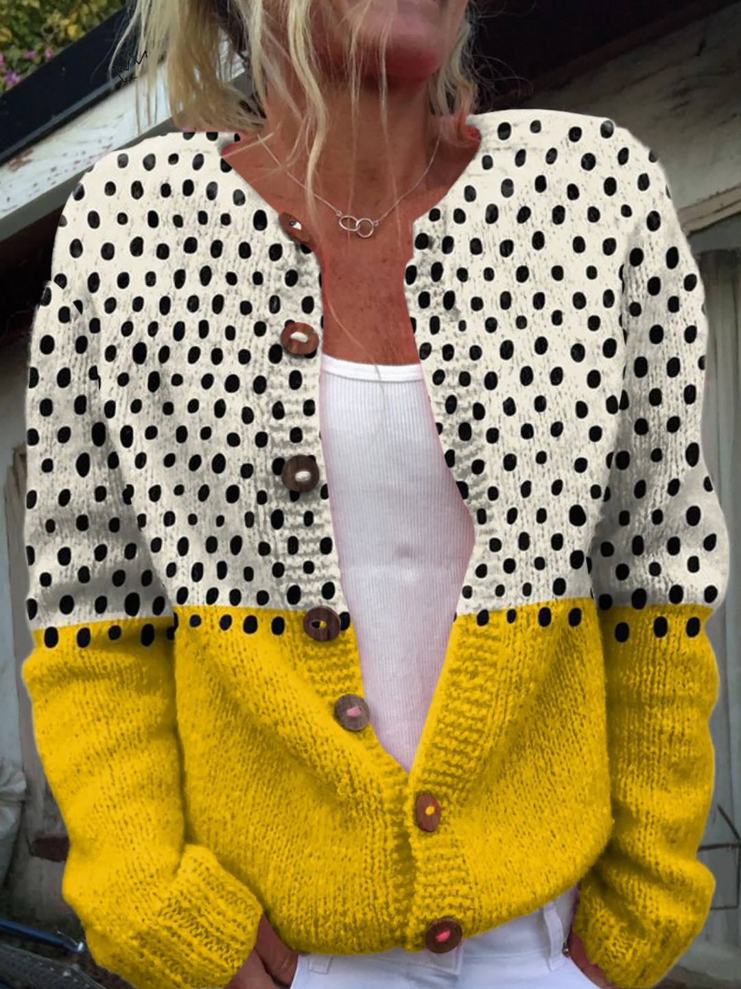 Junella™ | Cardigan Vintage à Imprimé