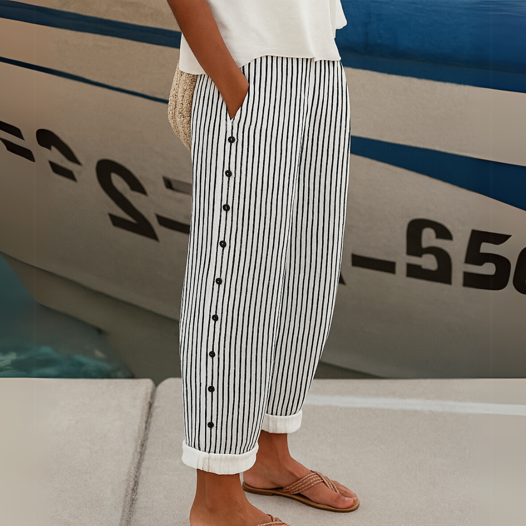 Sophie | Pantalons rayés élégants