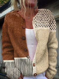 Eloise™ | Cardigan en tricot à imprimé vintage