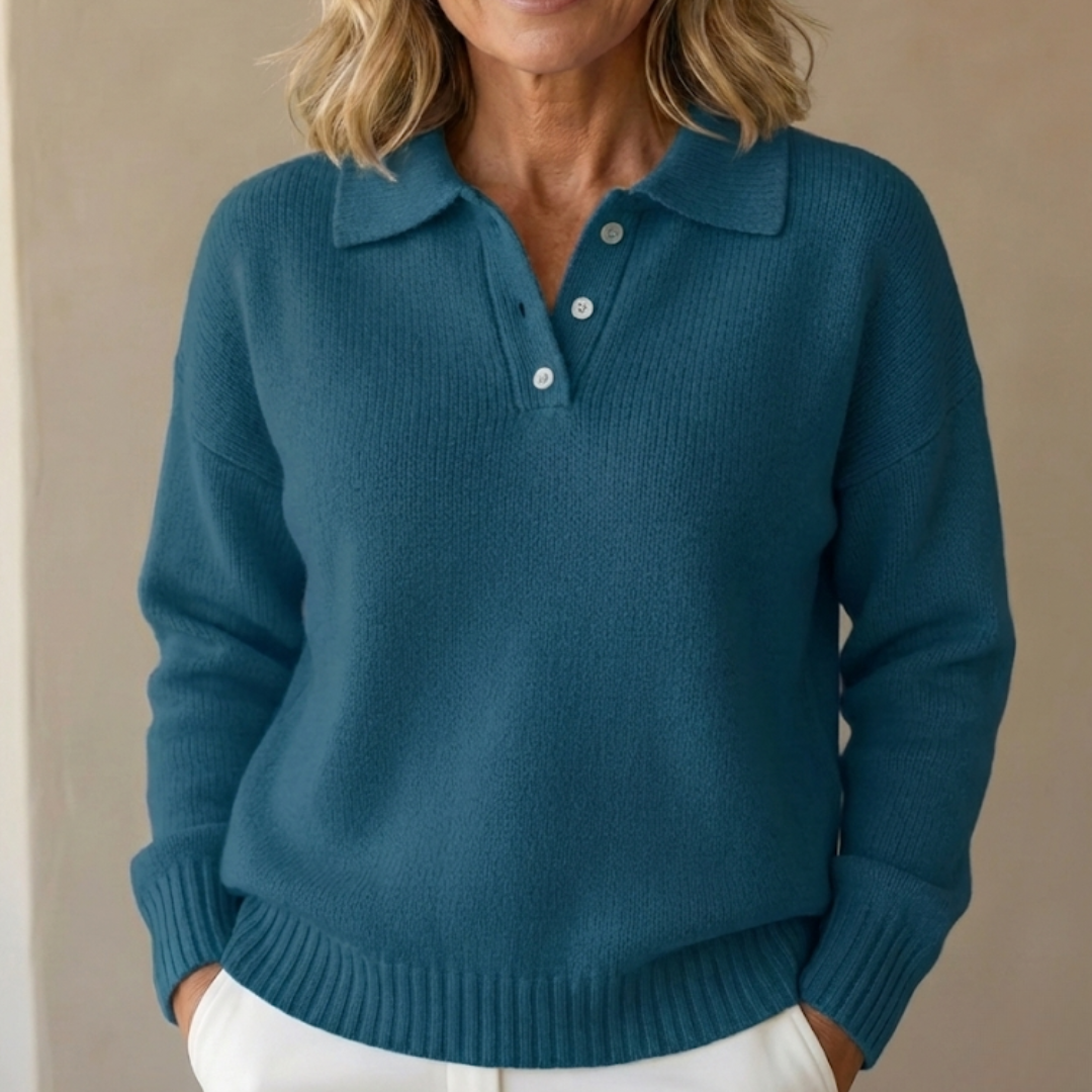 Herra – Pull polo doux et confortable pour l’hiver, élégant et facile à porter