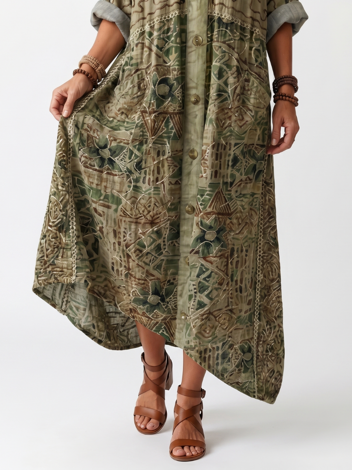 Suzanne robe midi oversize - vue latérale