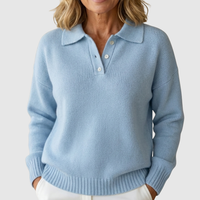 Herra – Pull polo doux et confortable pour l’hiver, élégant et facile à porter