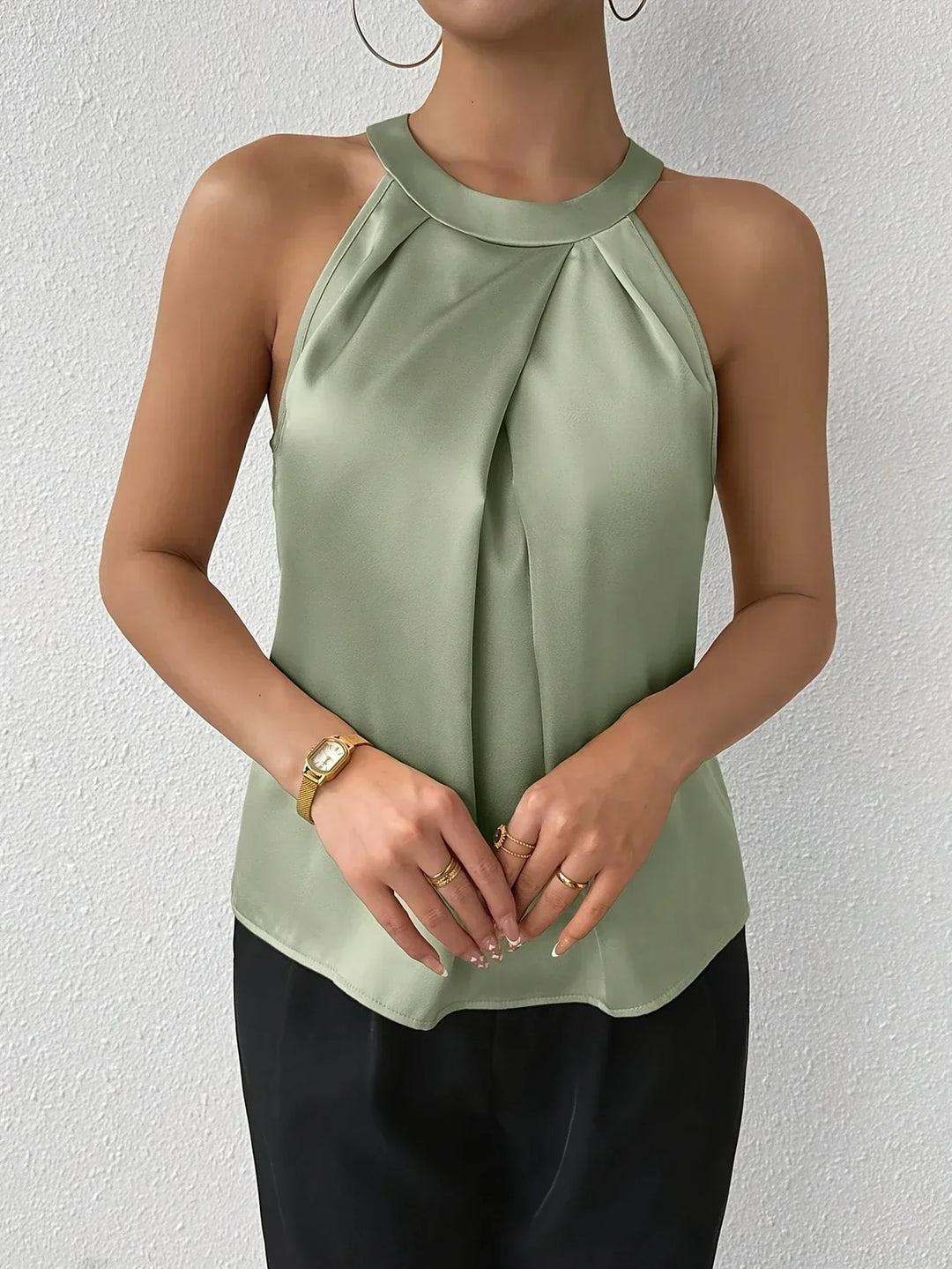 CYRENE | BLOUSE SANS MANCHES LUXUEUSE