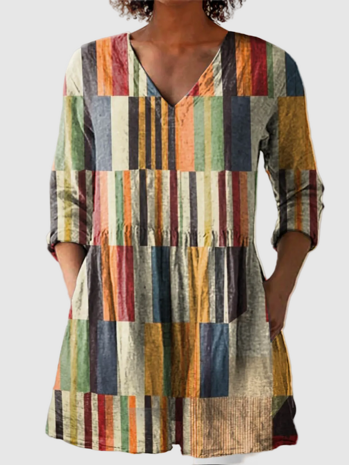 Chloe | Longue Blouse avec Décolleté en V