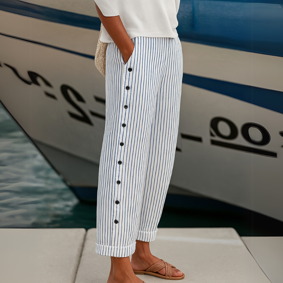 Sophie | Pantalons rayés élégants