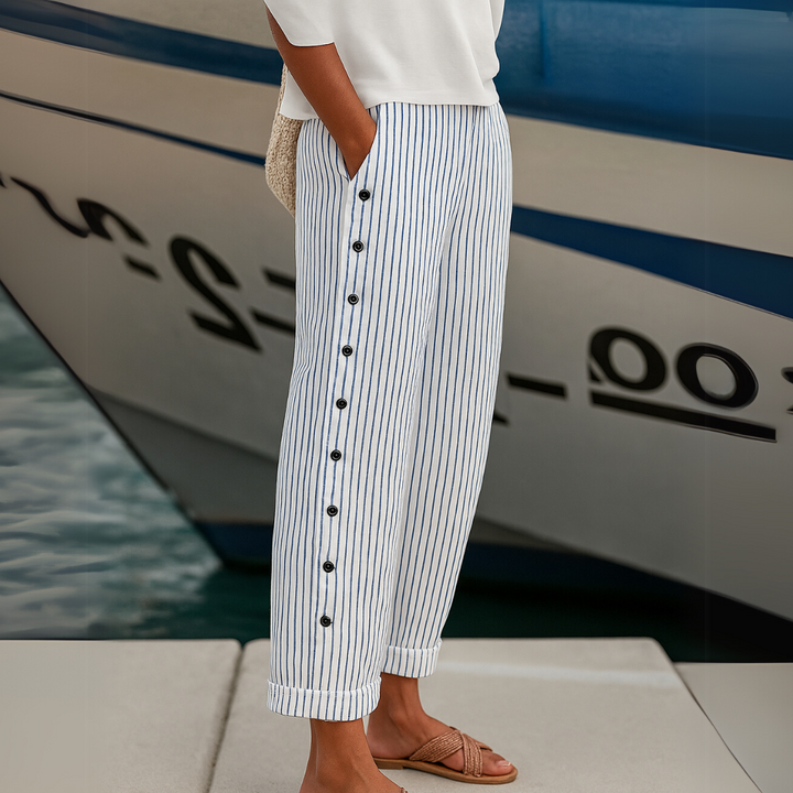 Sophie | Pantalons rayés élégants