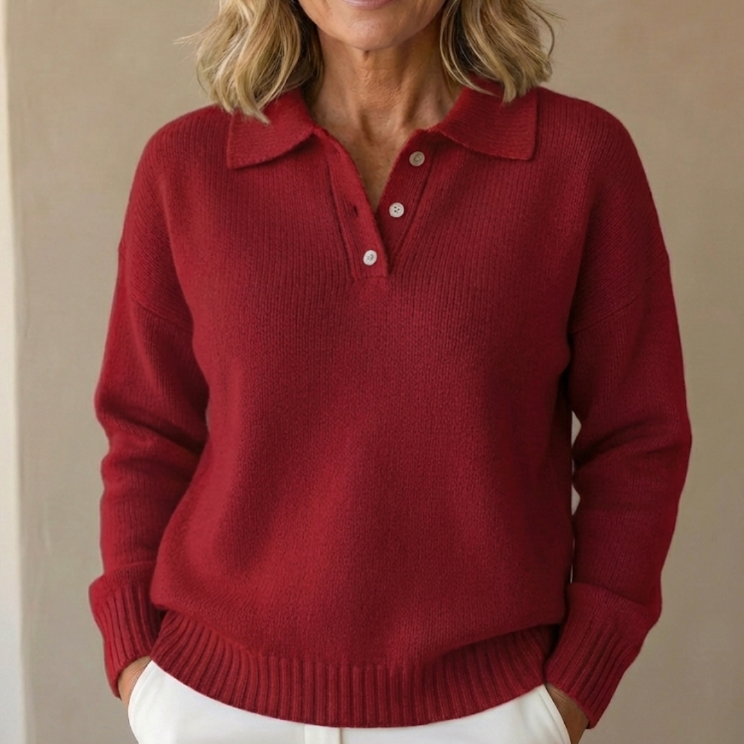 Herra – Pull polo doux et confortable pour l’hiver, élégant et facile à porter