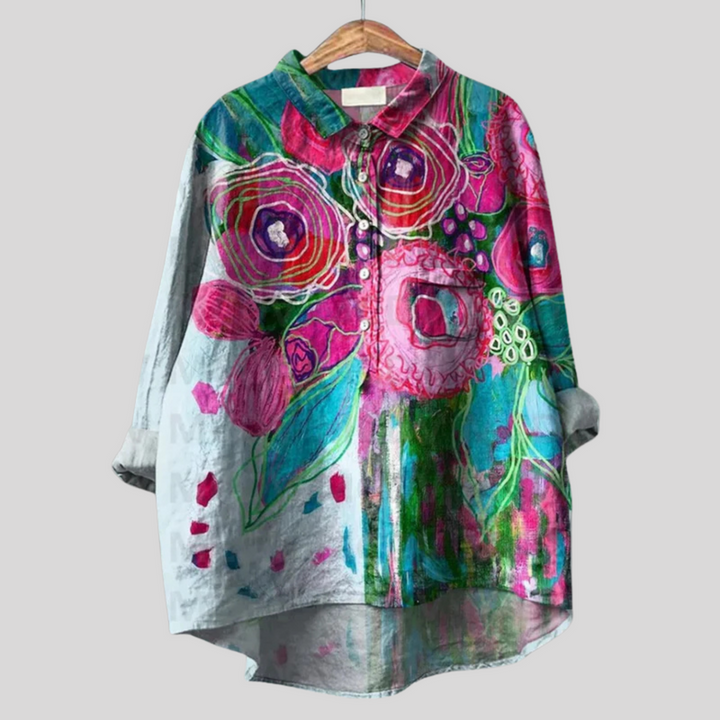 INDRA | BLOUSE FLEURIE VINTAGE