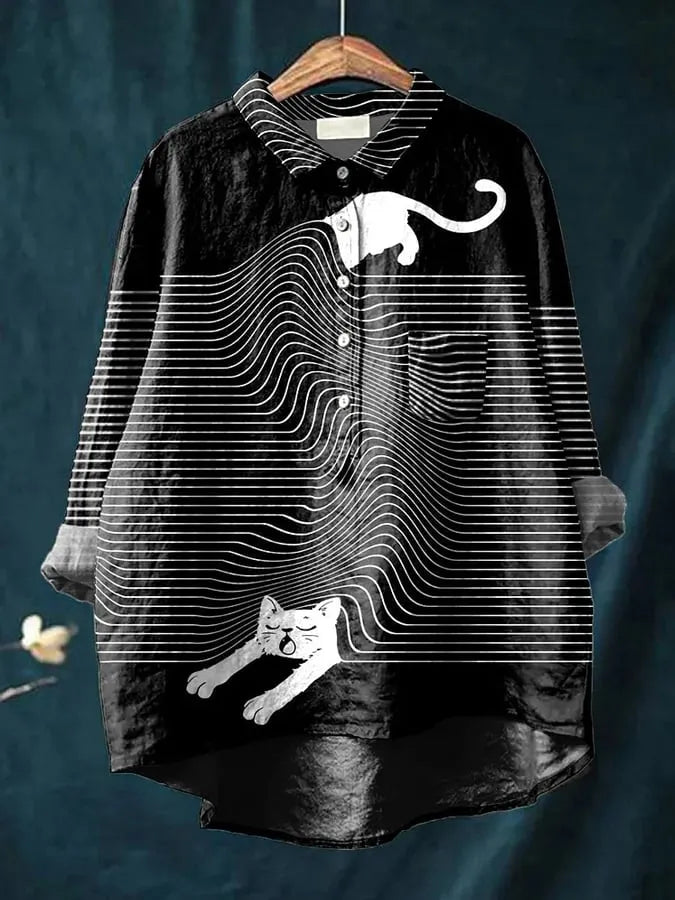 Quinn - Blouse Imprimée Art Vintage