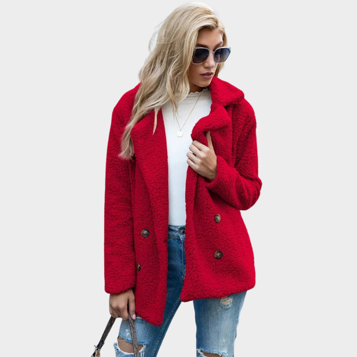 Delphine | Manteau Teddy à Col