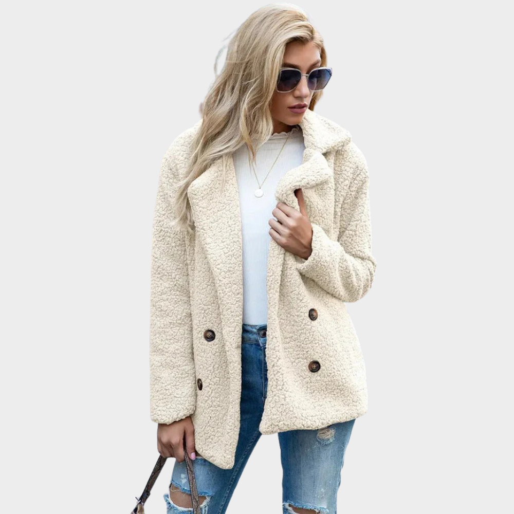 Delphine | Manteau Teddy à Col