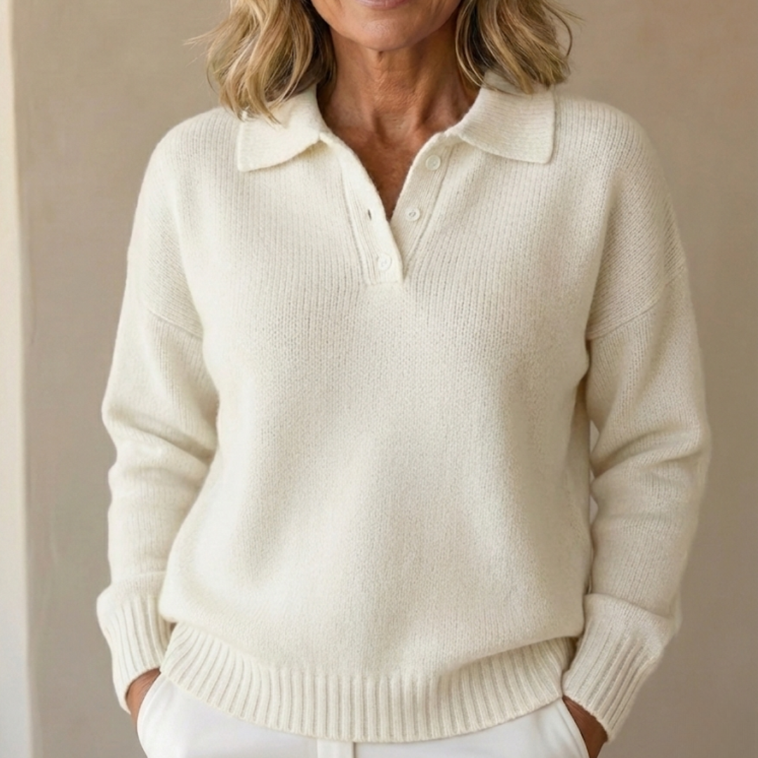 Herra – Pull polo doux et confortable pour l’hiver, élégant et facile à porter