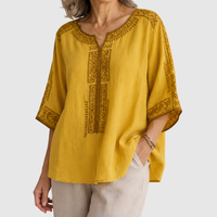 Celine | Blouse en Coton Lin