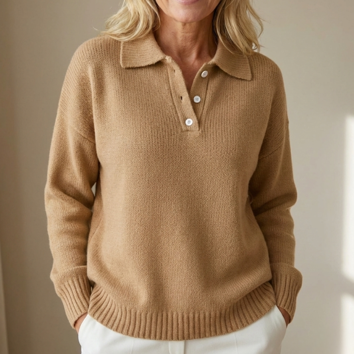 Herra – Pull polo doux et confortable pour l’hiver, élégant et facile à porter