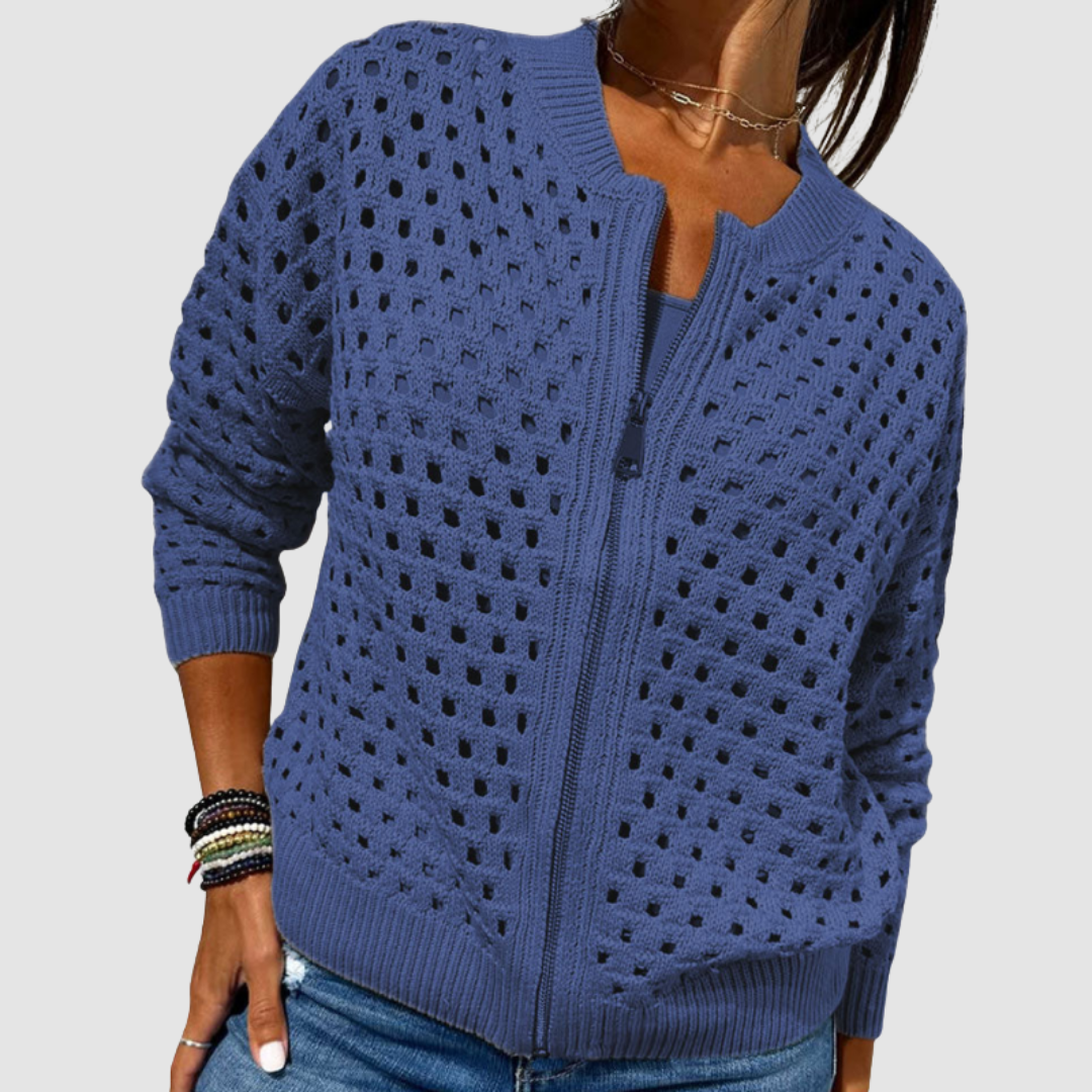 Gisèle cardigan tricoté - zip