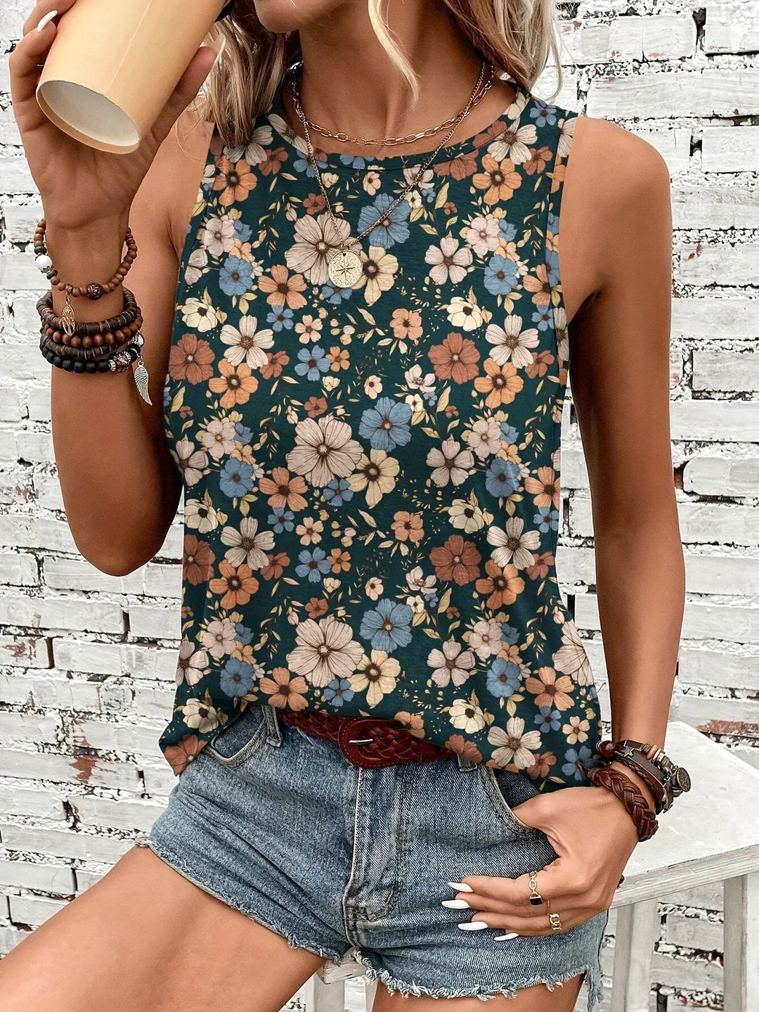 REYA | HAUT FLORAL D'ÉTÉ CONFORTABLE