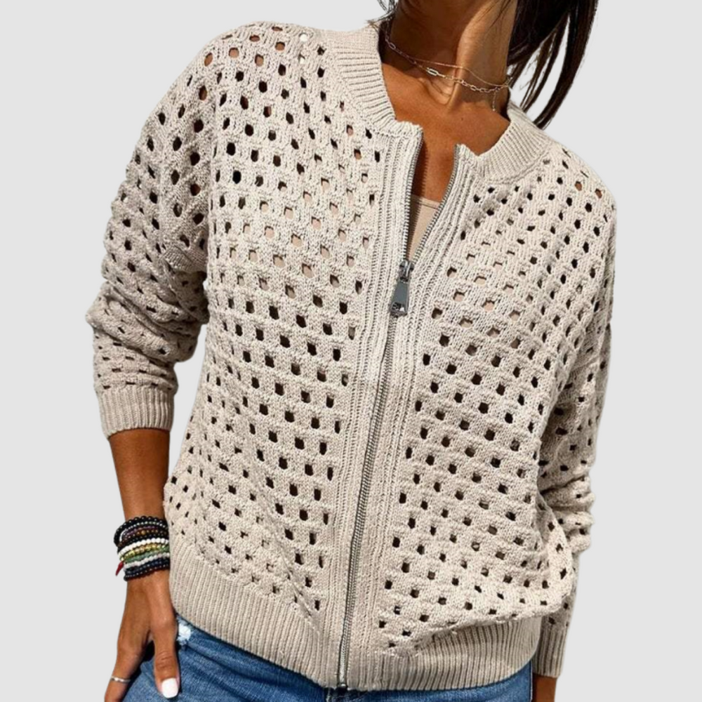 Gisèle cardigan tricoté - texture