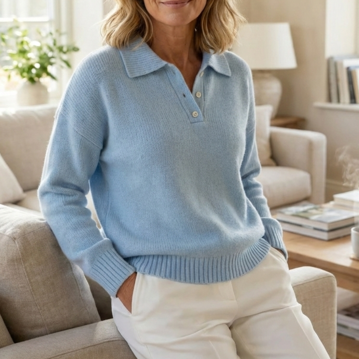 Herra – Pull polo doux et confortable pour l’hiver, élégant et facile à porter