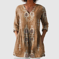 Elise | Blouse Longue avec Col en V