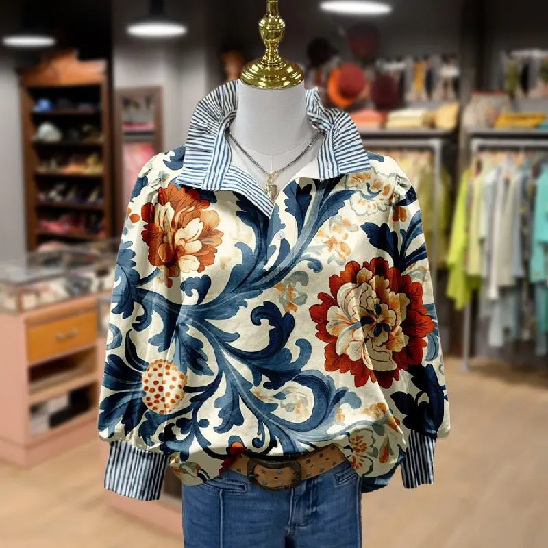 SASHA | BLOUSE À IMPRIMÉ FLORAL INTEMPOREL