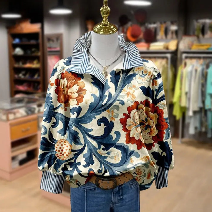 SASHA | BLOUSE À IMPRIMÉ FLORAL INTEMPOREL