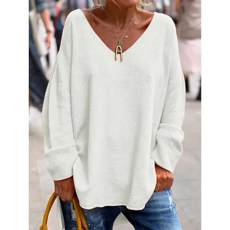 MONICA | BLOUSE ÉLÉGANTE À COL EN V DÉCOLLETÉ