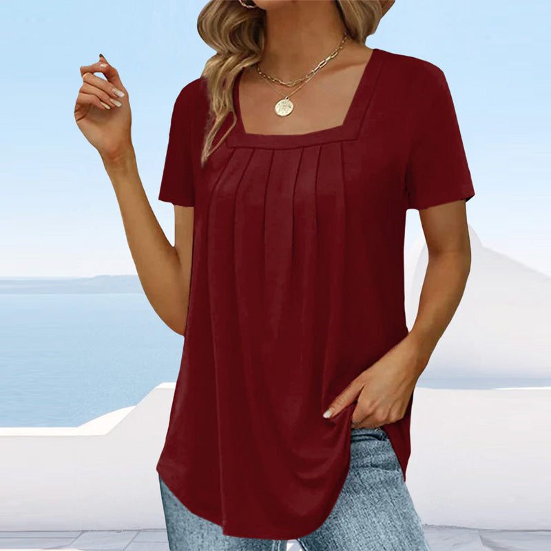TINA | BLOUSE PLISSÉE DÉCONTRACTÉE