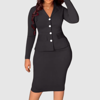 Élodie | Ensemble tailleur veste cintrée et jupe crayon