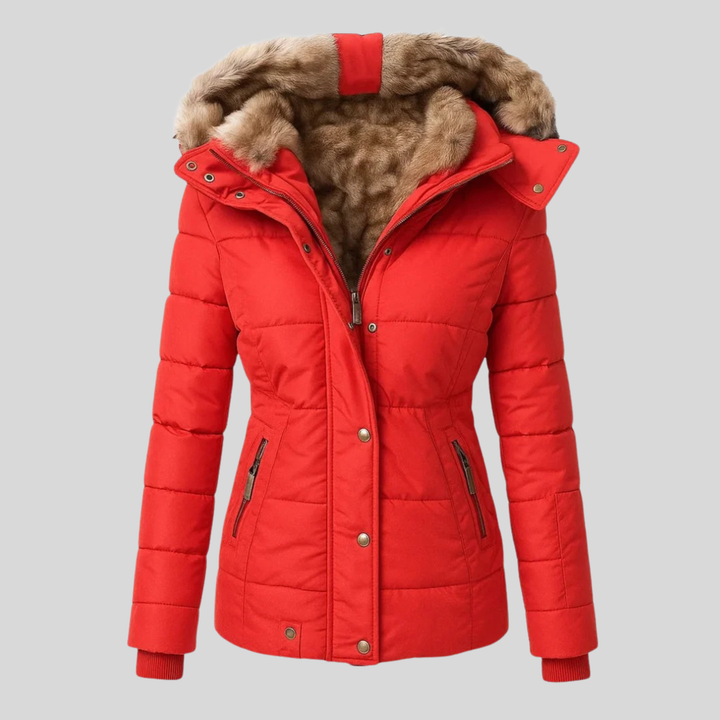 Bochra™ | Parka matelassé avec capuche en fausse fourrure